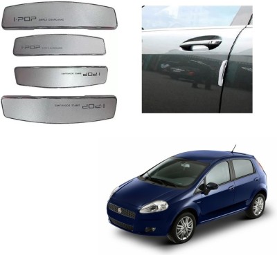 SPREADX Plastic Car Door Guard(Silver, Pack of 4, Fiat, Punto)