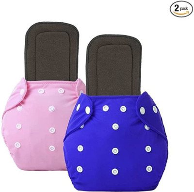 kogar Reusable Washable Cloth Button Diaper Reuse Nappy & Insert (0-24m) PPbGArf1 - S - M(2 Pieces)