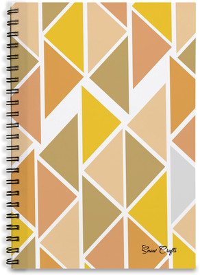 snow crafts Wiro Bound A4 Notebook Single ruled 100 Pages(multicolor design)
