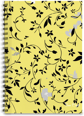 snow crafts Wiro Bound A4 Note Book Single ruled 100 Pages(Yellow)
