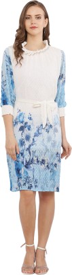 BHATIA FASHION Women Fit and Flare Blue Dress