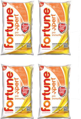 FORTUNE Xpert Pro Immunity Rice Bran Oil Pouch(4 x 1 L)