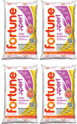 FORTUNE Xpert Total Balance Soyabean Oil Pouch(4 x 1 L)