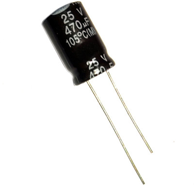 Wizzo (Pack of 25 Pieces) 470uF 25v Electrolytic Capacitors Electronic Component Electronic Components Electronic Hobby Kit