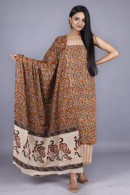KWATCHI Pure Cotton Floral Print Salwar Suit Material