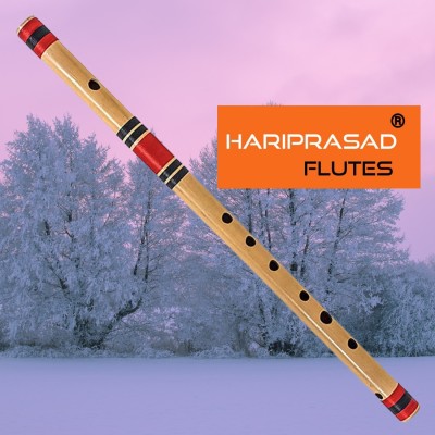 HARIPRASAD FLUTES musical instrument c natural bansuri right hand bamboo flute for beginners Red Bamboo Flute(48.26 cm)