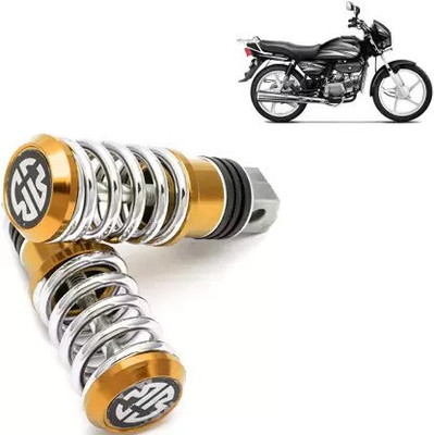 IMAD TRADING Spring Coiled Foot Rest Golden for bikes Foot Rest(Gold)