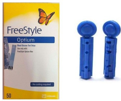 Freestyle Optium Neo 50 Strips With Glucometer Lancets(50)