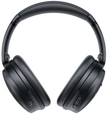 Bose Quietcomfort 45 Bluetooth Headset  (Triple Black, On the Ear)