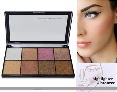GFSU Highlighter & Bronzer Palette Highlighter(Multicolor)