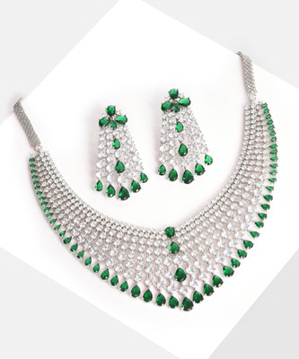 SOHI Alloy Green Jewellery Set(Pack of 1)