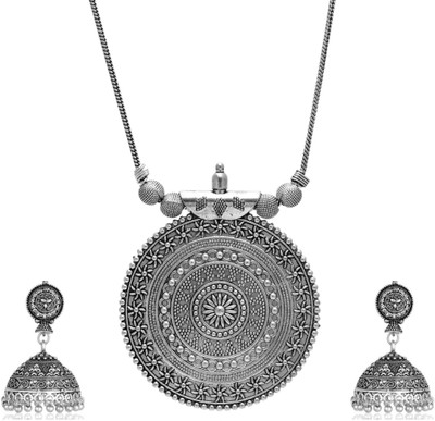 ANAMIKA Brass Silver Jewellery Set(Pack of 1)