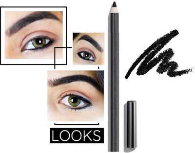 FELICECHIARA New 1PC Professional Black Eyeliner Waterproof Eye Liner Pencil(BLACK, 5 g)