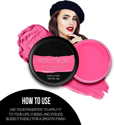 YAWI Matte Finish Lip And Cheek Tint Blush(PINK)