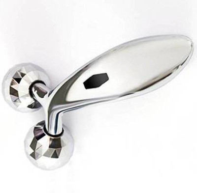 yatin enterprise 3D Mini Manual Massager 360 Rotate Roller Face Body Massager GFR361 Massager(Silver)