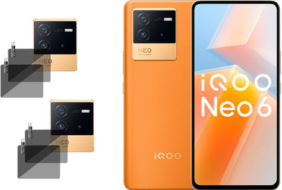 TXGO Back Camera Lens Glass Protector for iQOO Neo 6 5G Camera Lens Protector(Pack of: 2)