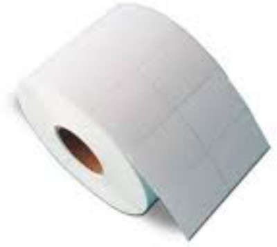 chahattraders 38mm by 38 mm - (3000 Pc Per Roll)- Chromo Barcode Labels -Pack of 1 Roll Self-adhesive Paper Label(White)