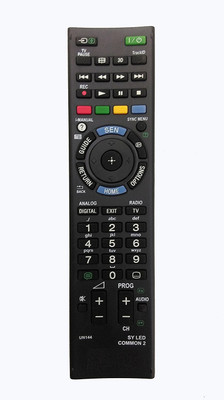 LipiWorld UN144 LCD LED TV Universal Compatible For  3D Big LED LCD Sony Remote Controller(Black)
