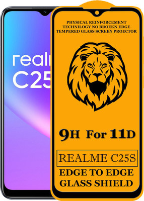 SEVEN7STAR Edge To Edge Tempered Glass for Realme C25s(Pack of 1)