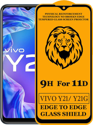 SEVEN7STAR Edge To Edge Tempered Glass for Vivo Y21, Vivo Y21G(Pack of 1)