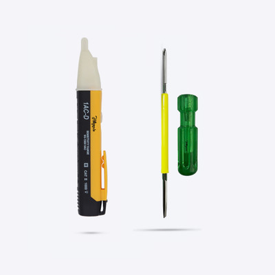 Hillgrove HGCM253M1 2in1 Reversible Standard Screwdriver with Non-Contact Voltage Tester Standard Screwdriver(Pack of 2)