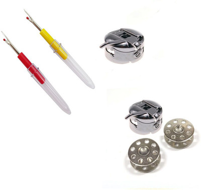 Crafts Haveli 3 Items Combo : 2 Seam Ripper, 1 Case 2 Bobbin & 1 Case Sewing Kit