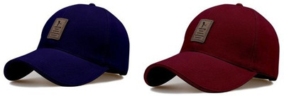 Bolax Solid Sports/Regular Cap Cap(Pack of 2)