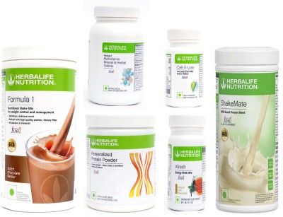 Herbalife Nutrition FORMULA1CHOCOLATEPROTIEN200GAFRESHENERGYDRINKTULSISHAKEMATE500GCELL U LOSS F2 Plant-Based Protein(1.3 kg, CHOCOLATE)