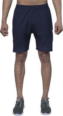 J FLISE Solid Men Blue Regular Shorts