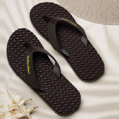Ortho + Rest Women Women Orthopedic Doctor Soft Slipper | Pregnancy Non-Slip | Diabetic | Daily Use Slippers(Brown , 8)