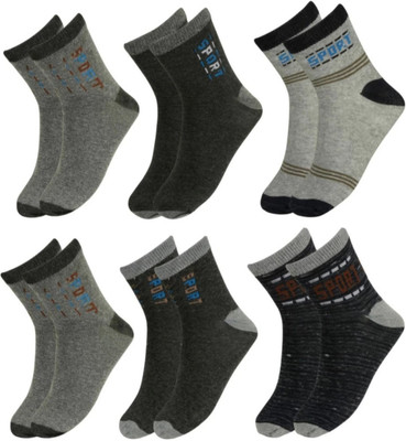 BOLLAR Men Color Block Ankle Length(Pack of 6)