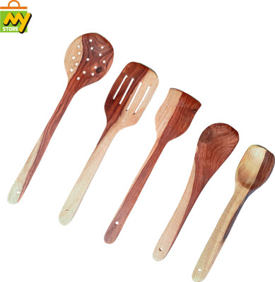 MY STORE SPTLA-5PC Wooden Spatula(Pack of 5)