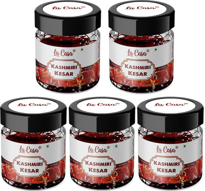 La Casa Kashmiri Saffron | Combo of 5 |Original Kesar | 0.25gx5(5 x 0.25)