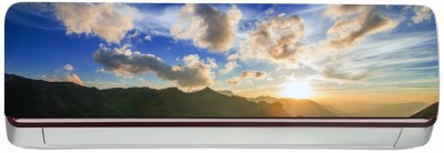 K2A Studio 91 cm Beautiful Clouds With Sunset View Ac Sticker (Multicolor PVC Vinyl 30x91) Self Adhesive Sticker(Pack of 1)