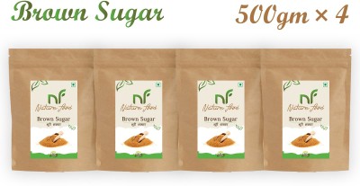 Nature food Brown Sugar 500gmX4(2) Sugar(2 kg, Pack of 4)