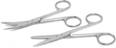 GOLDFINCH Dressing scissor 6'' straight and curved (pack of 2 pcs) scissor combo Strong Cut Scissors(Blunt/Sharp Blades)