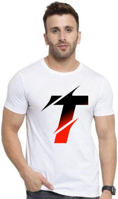 Emeden Fashions Printed Men Round Neck White T-Shirt