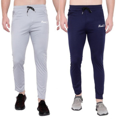 mank D Printed Men Blue Track Pants