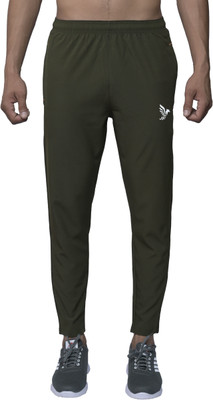 J FLISE Solid Men Green Track Pants
