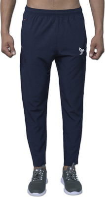 J FLISE Solid Men Blue Track Pants
