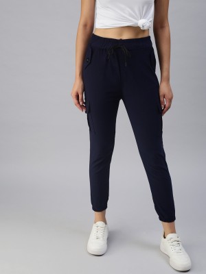 Showoff Regular Fit Women Dark Blue Trousers