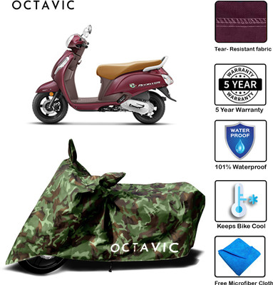 octavic Waterproof Two Wheeler Cover for Suzuki(Access SE, Green)