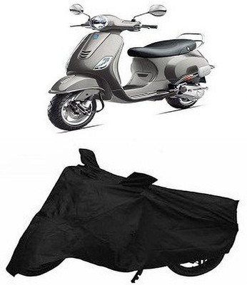 Aretas Two Wheeler Cover for Vespa(Vespa LX 125, Black)