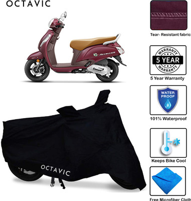 AUTOCAD Waterproof Two Wheeler Cover for Suzuki(Access SE, Black)