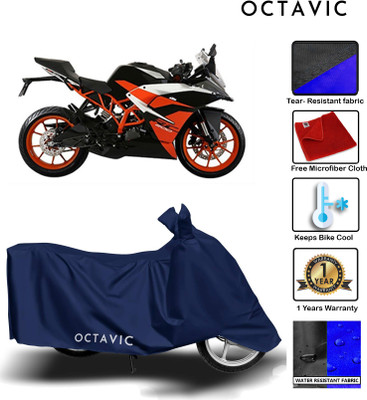 AUTOCAD Waterproof Two Wheeler Cover for KTM(RC 200, Blue)