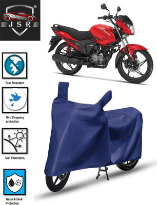 J S R Waterproof Two Wheeler Cover for Hero(Glamour, Blue)