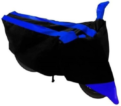 Mdstar Waterproof Two Wheeler Cover for Suzuki(Burgman Street, Black, Blue)