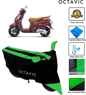 octavic Waterproof Two Wheeler Cover for Suzuki(Access SE, Green)