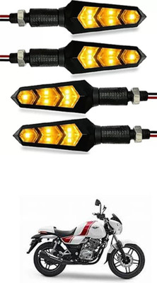 FKOK Rear LED Indicator Light for Bajaj V 150(Yellow)