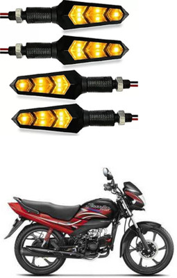FKOK Rear LED Indicator Light for Hero Passion Pro(Yellow)